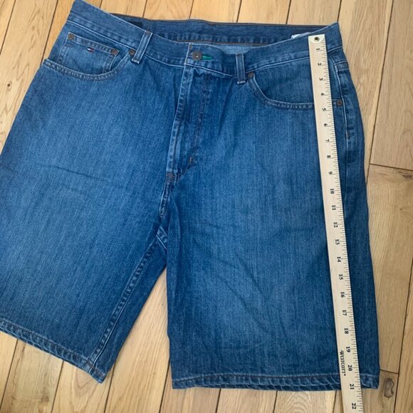 Vintage 90’s Tommy Hilfiger Denim Jeans Shorts Baggy Skater Jorts Men’s Size 36 - Picture 5 of 7